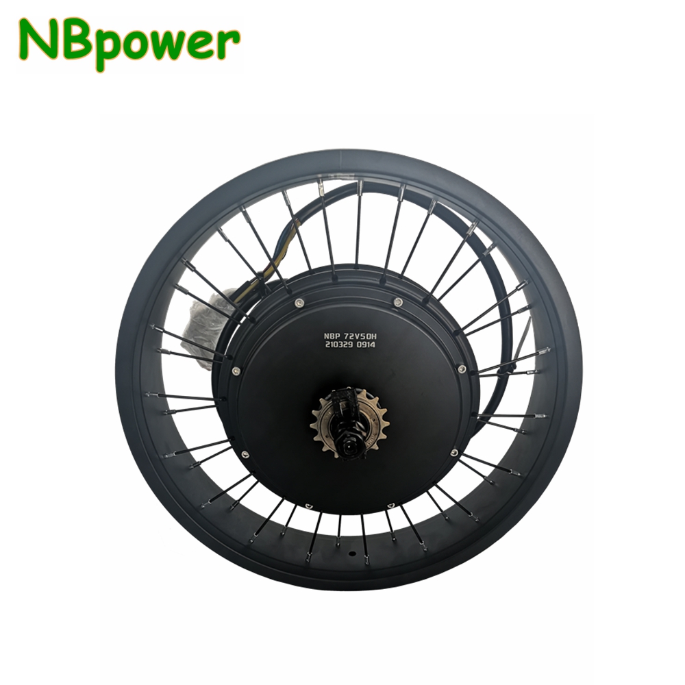 عجلة بمحرك خلفي للدراجة الكهرب - مراجعة 72V 5000W Hub Motor Kit وسعره