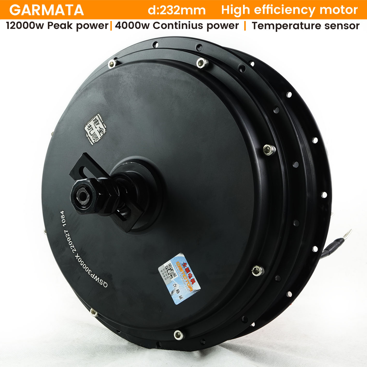 QS محرك بمحور غير فرجوني Ebike - مراجعة 72V 5000W Hub Motor Kit وسعره