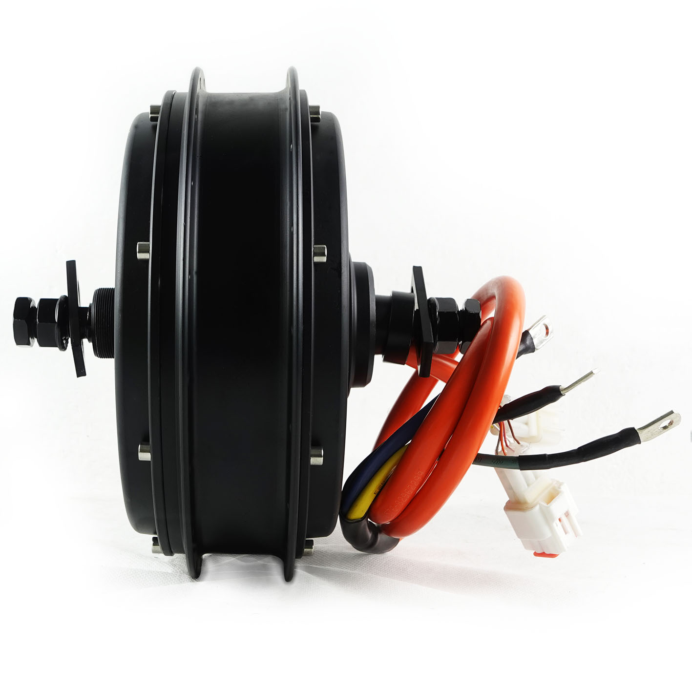 QS محرك بمحور غير فرجوني Ebike - مراجعة 72V 5000W Hub Motor Kit وسعره